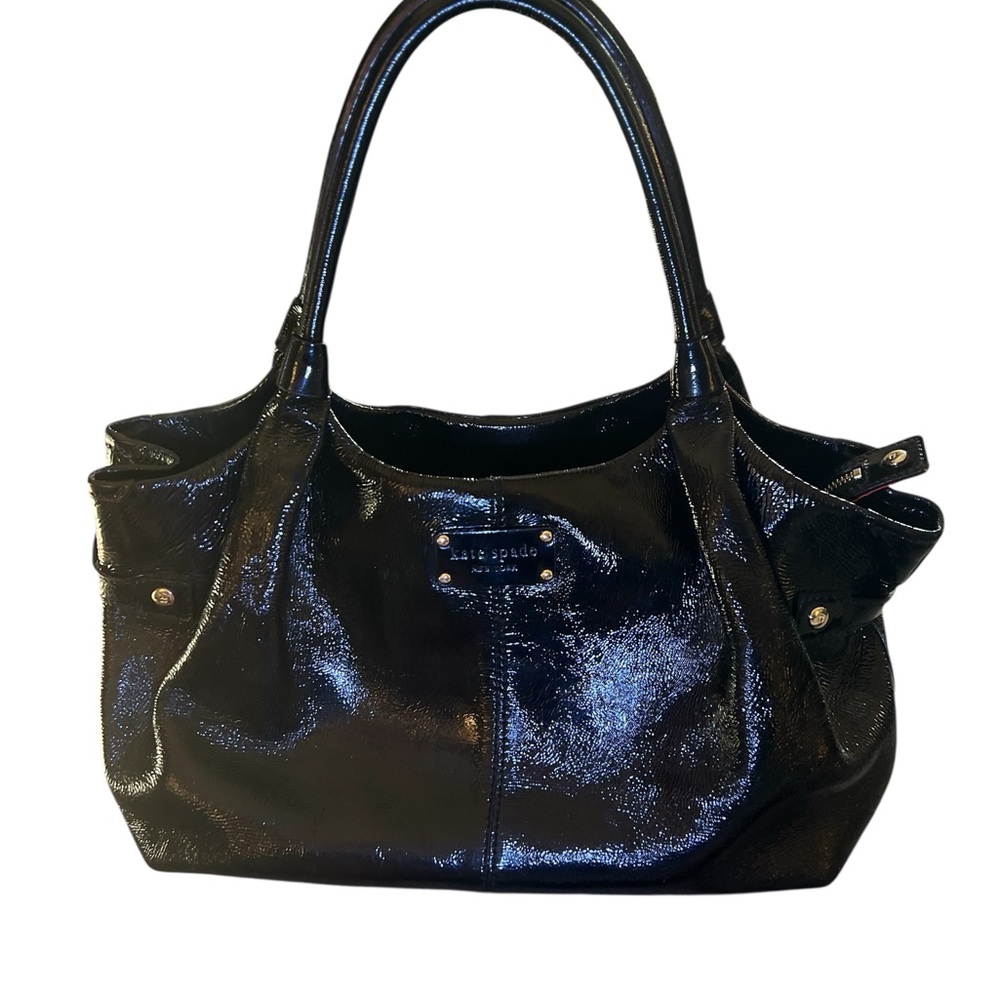 Kate Spade Berkshire Road Stevie Bag in Black Patent Leather. Gently ♥️’d